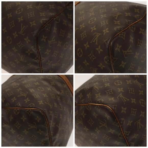 LOUIS VUITTON Monogram Keepall 55 Boston Bag M41424 LV Auth 139234 - Picture 14 of 16